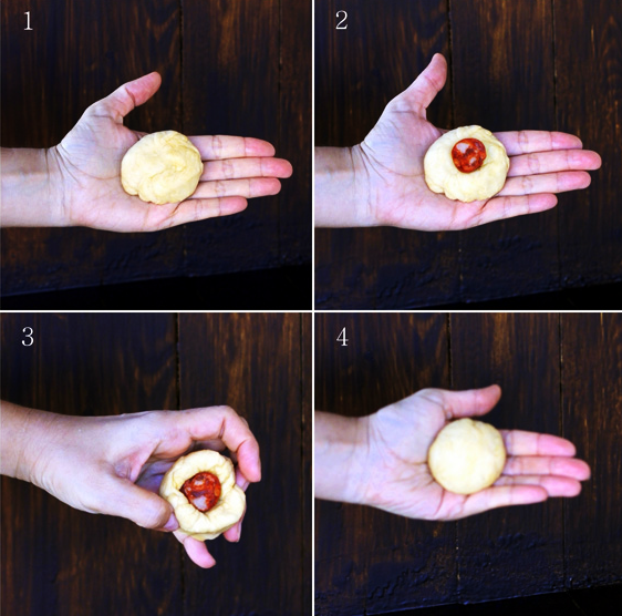 Armado de bollinos preñaos